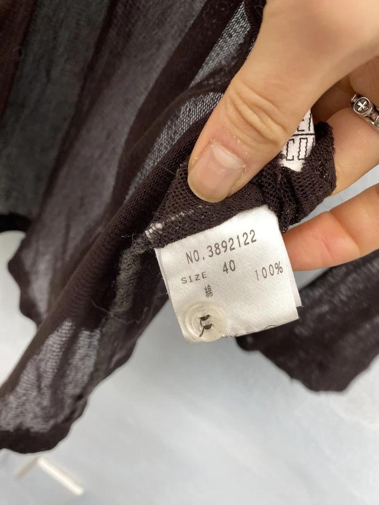 Brown see-through cardigan 10