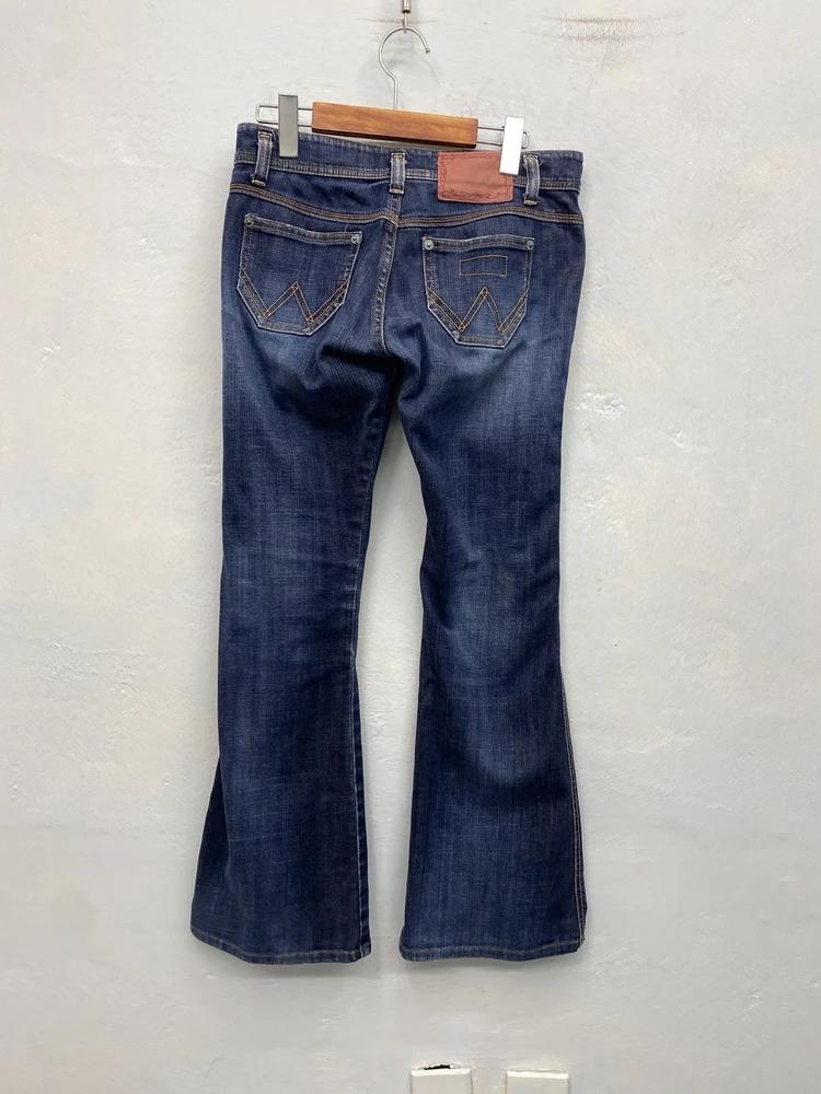 Wrangler dark blue low rise bootcut jeans 9