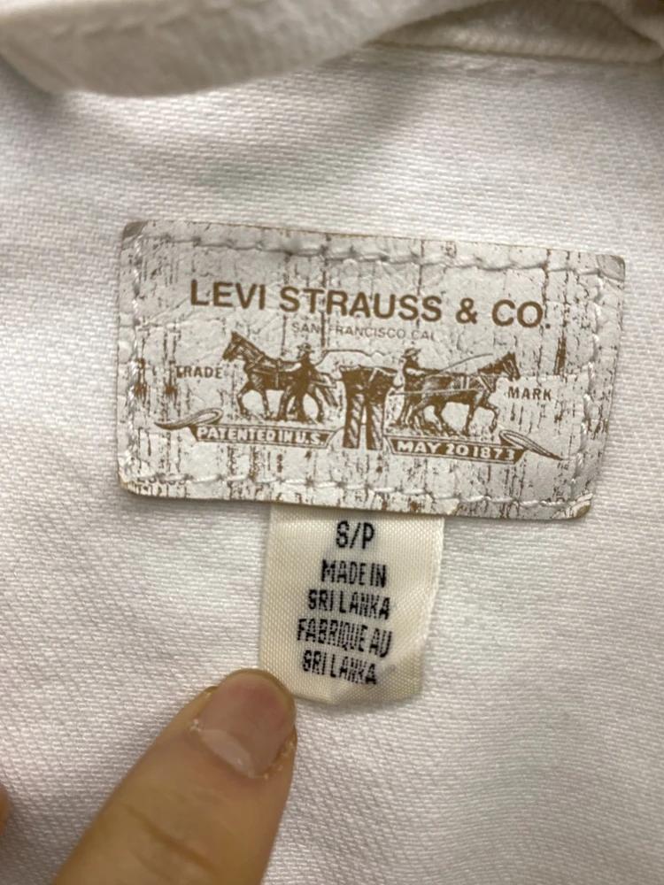 Levi Strauss & Co white denim jacket 11