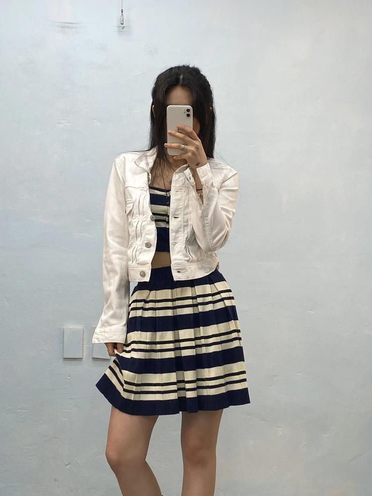 Levi Strauss & Co white denim jacket 4