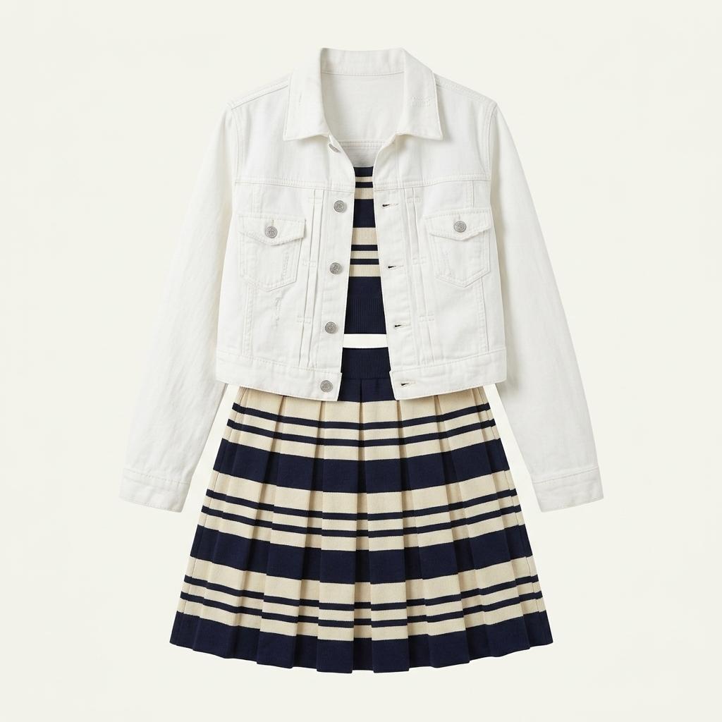 Levi Strauss & Co white denim jacket 1