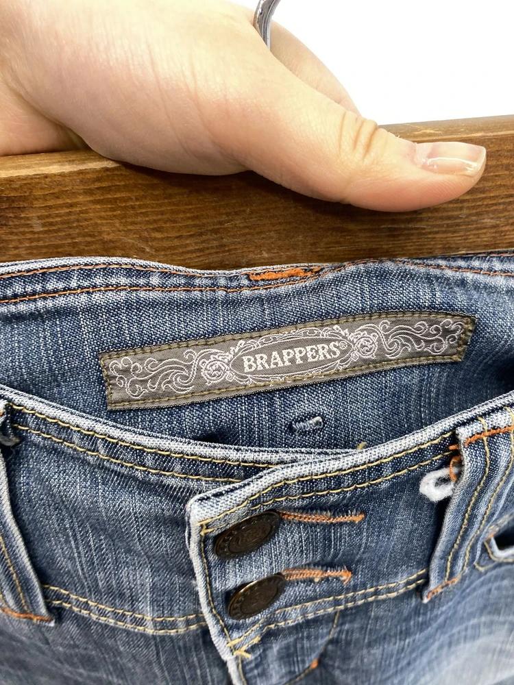 Brappers blue double button high waist flare jeans 9