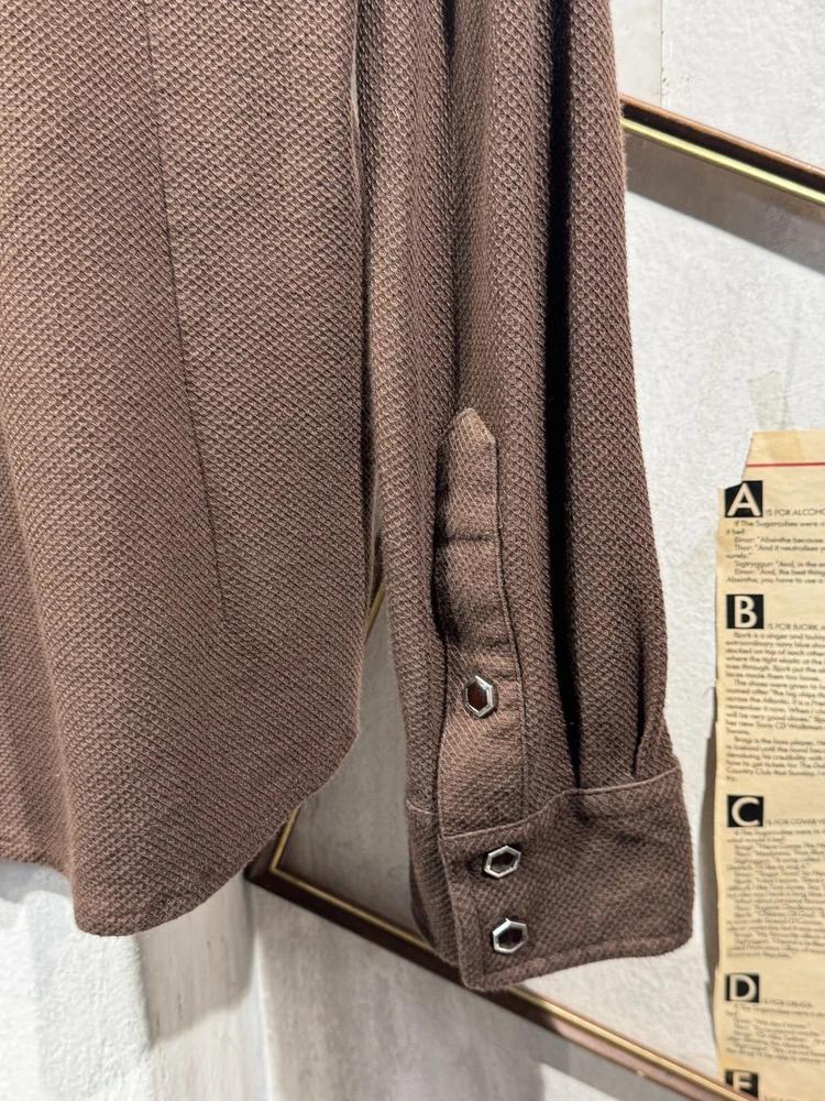 Brown western button-up shirt 6