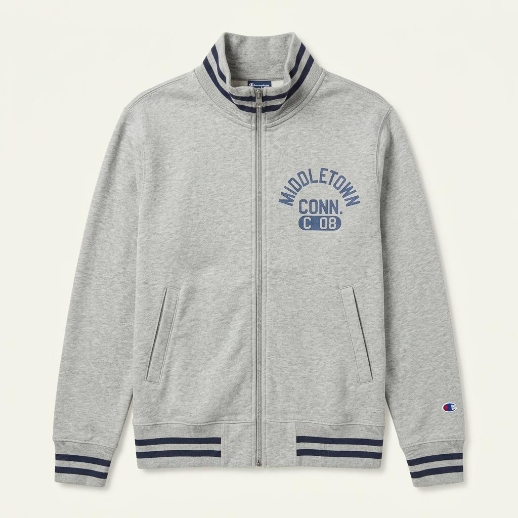 Champion gray zip up jacket 1