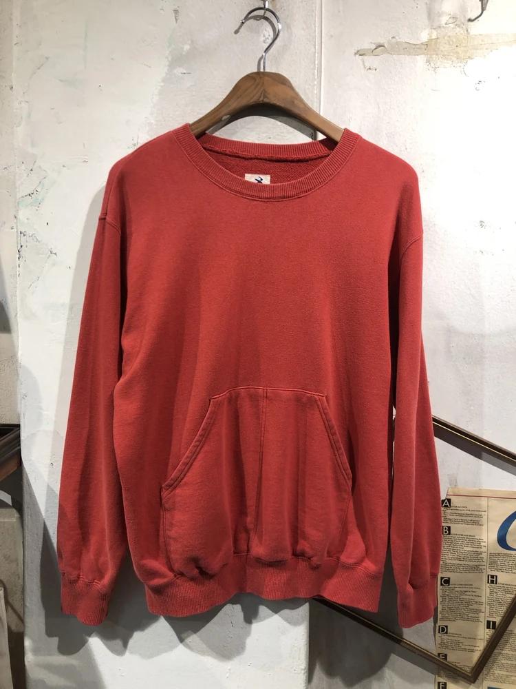 Orange red lettering back print sweatshirt 3