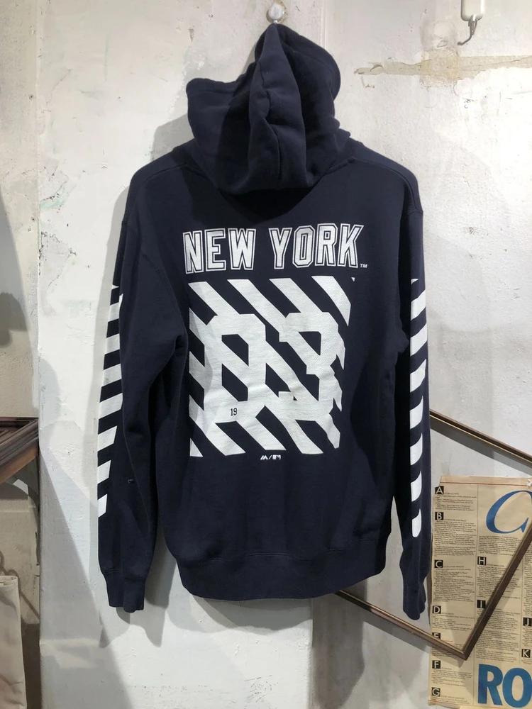 Majestic Athletic navy hoodie 5