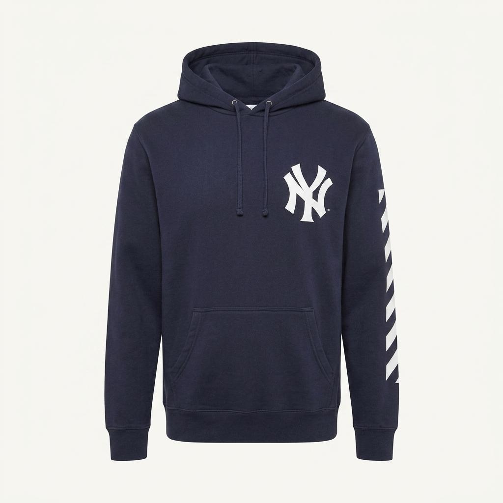 Majestic Athletic navy hoodie 1