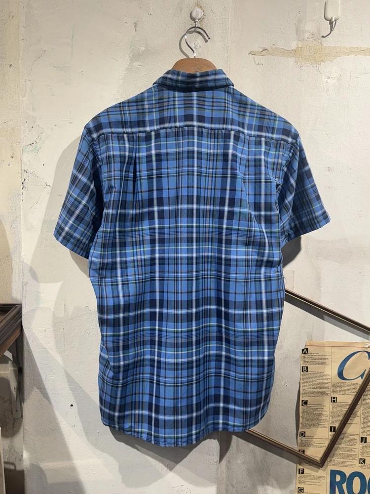 Montbell blue check short sleeve shirt 4