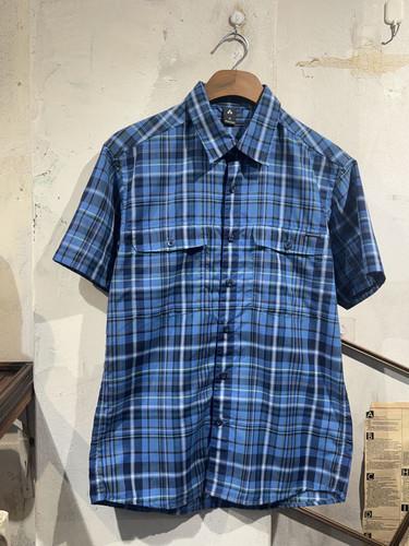 Montbell blue check short sleeve shirt 7
