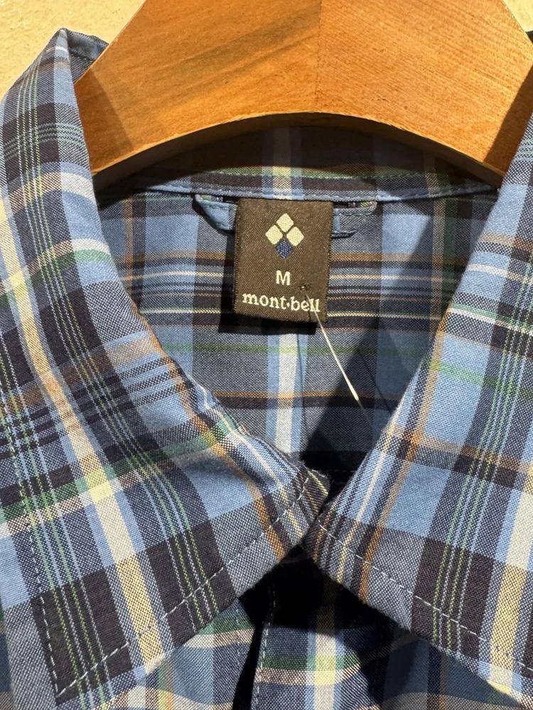 Montbell blue check short sleeve shirt 5