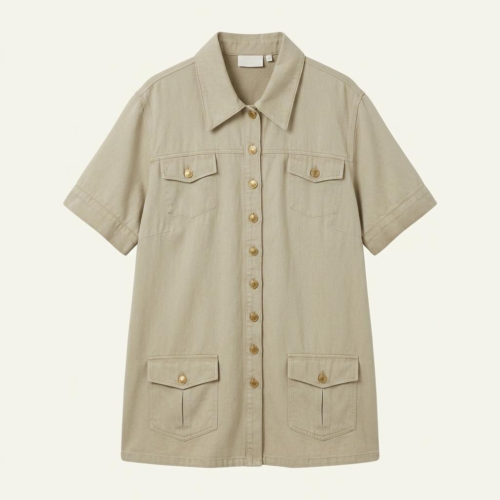Peter Hahn beige short-sleeve shirt 1