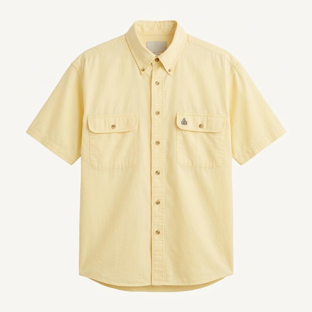 Bugle Boy yellow short-sleeve shirt 1