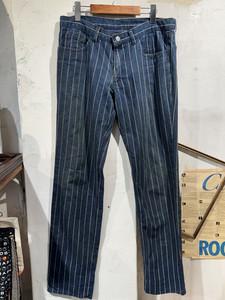 Navy pinstripe pants 2