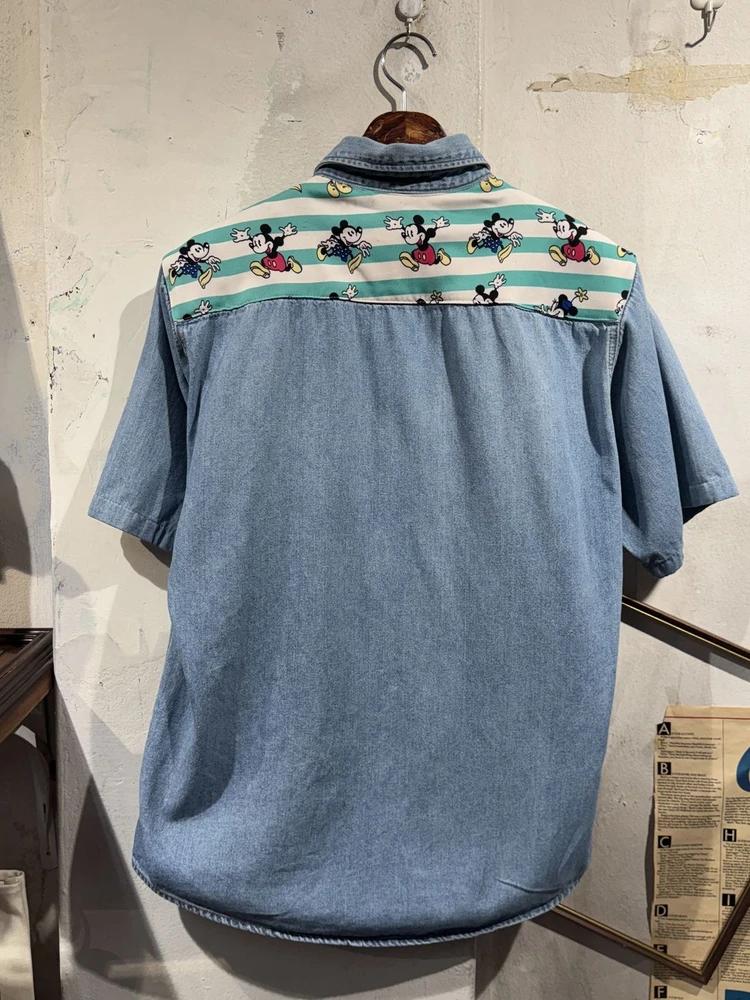 Rifle mickey mouse denim shirt 5