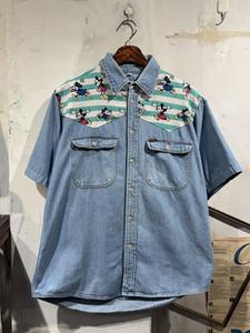 Rifle mickey mouse denim shirt 2