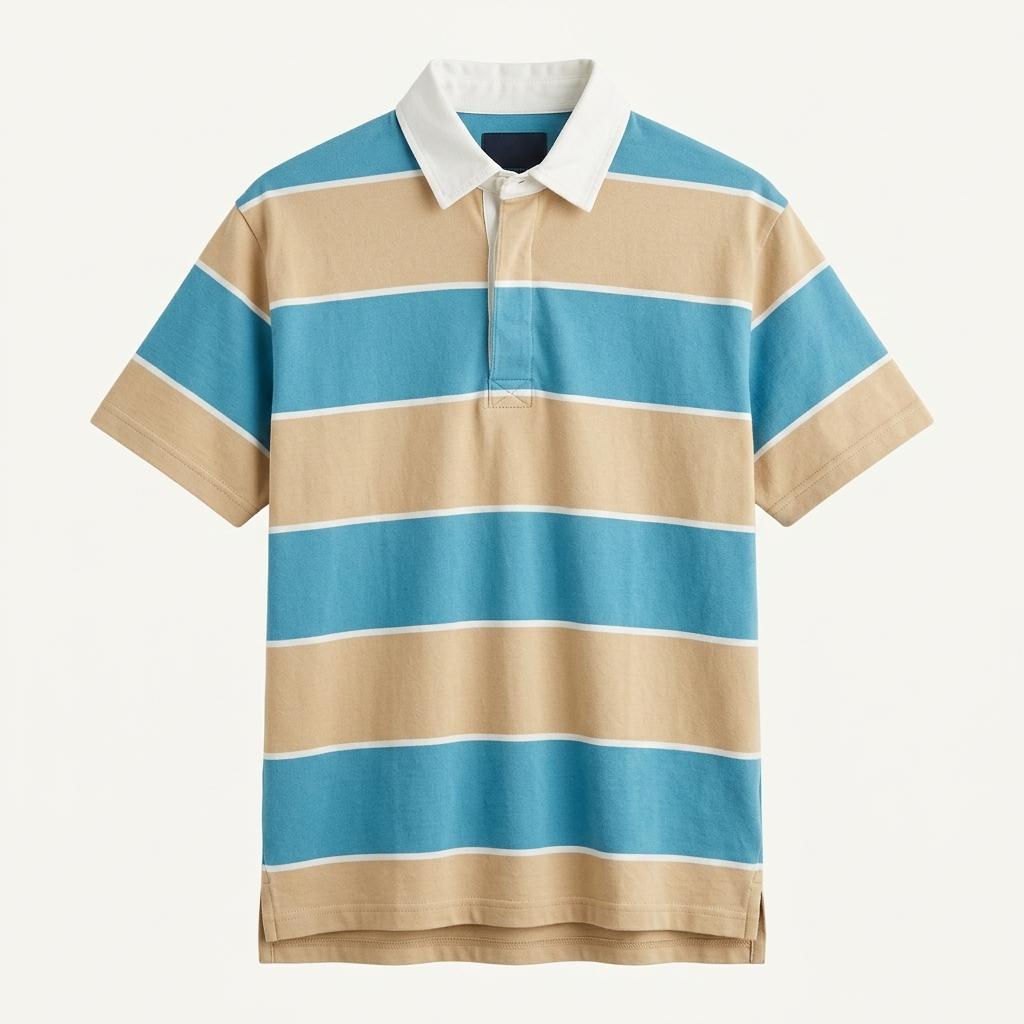 Stone Free striped polo shirt 1