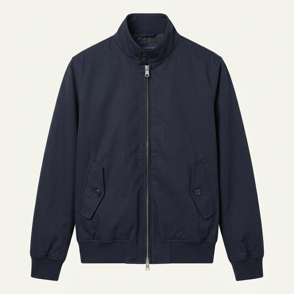 Beams navy bomber jacket_f 1