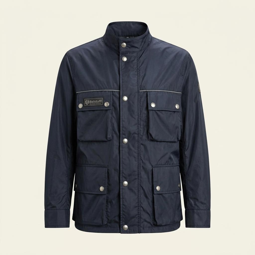 Belstaff dark navy field jacket_f 1