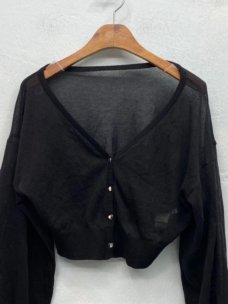 Olive Des Olive black cardigan 7