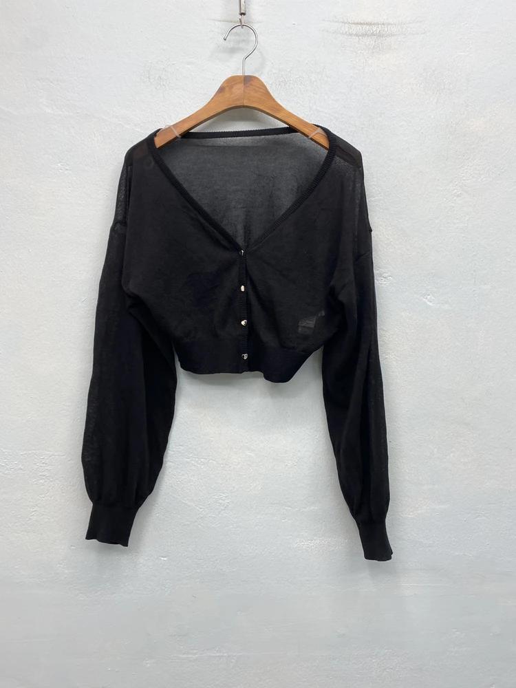 Olive Des Olive black cardigan 6