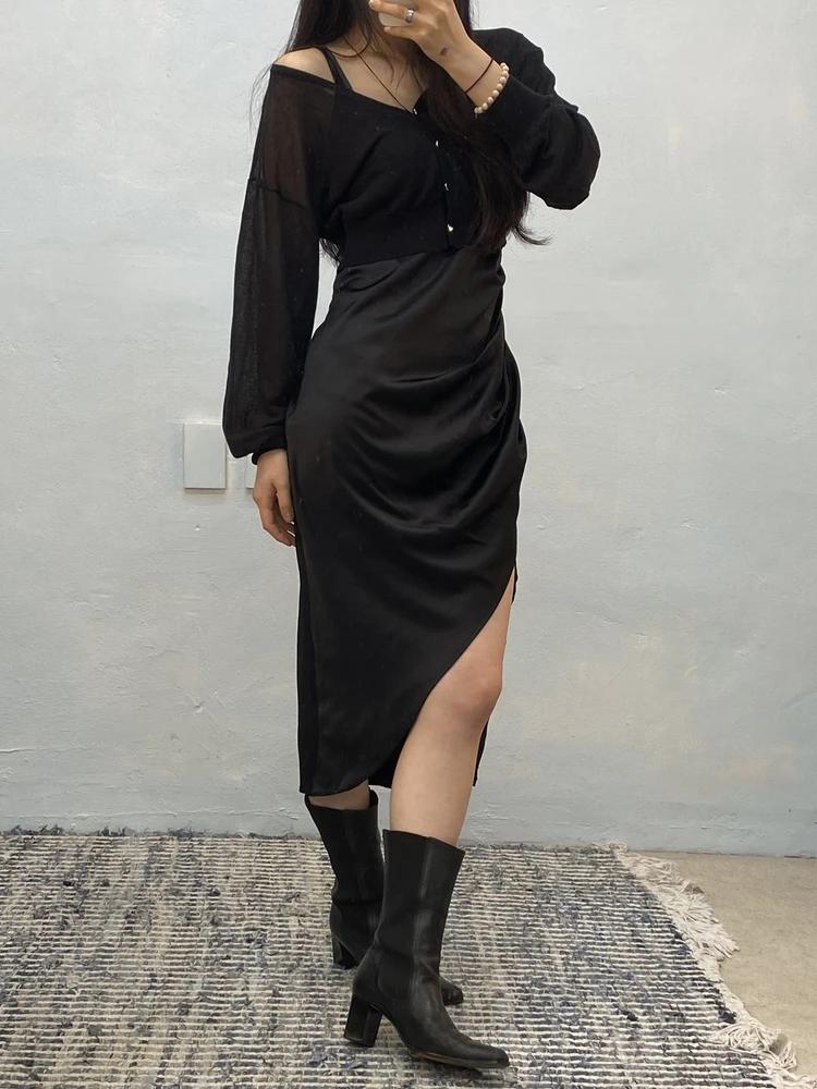 Olive Des Olive black cardigan 5