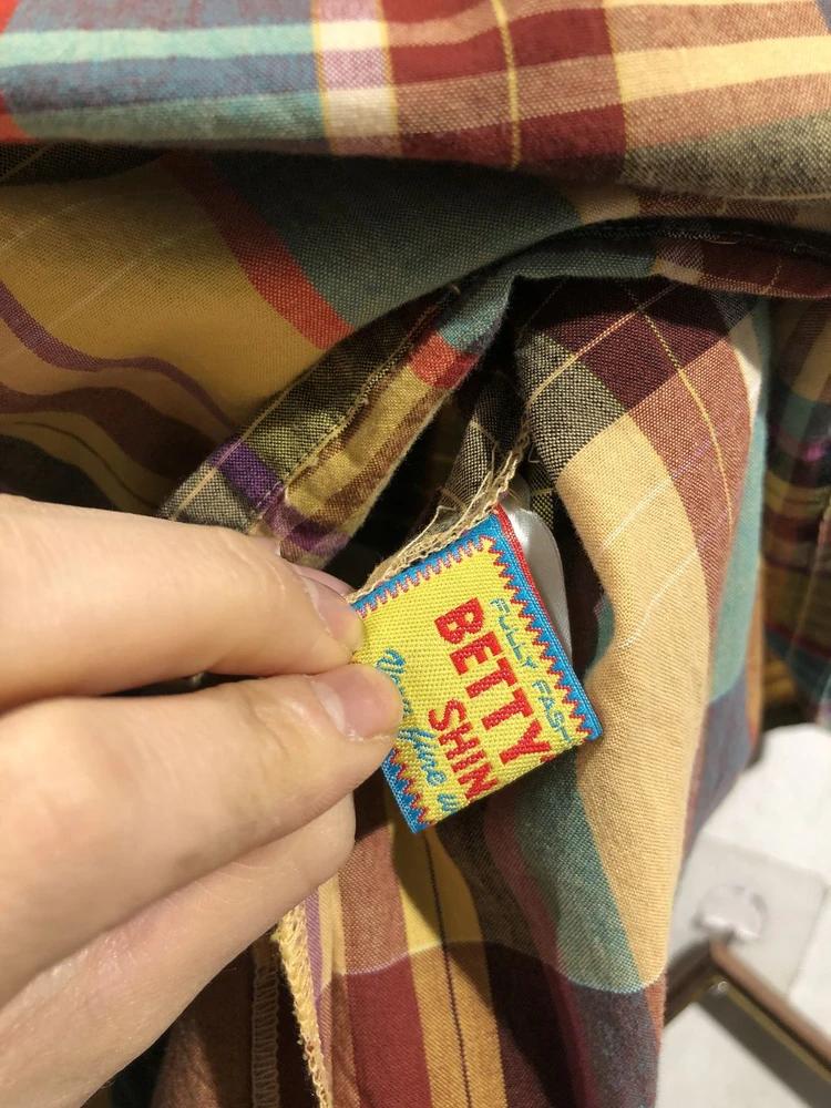 Betty multi color check pattern pleated midi skirt 10
