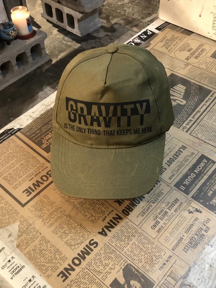 Olive green gravity graphic cap 3
