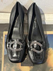 Brighton black leather loafers 2