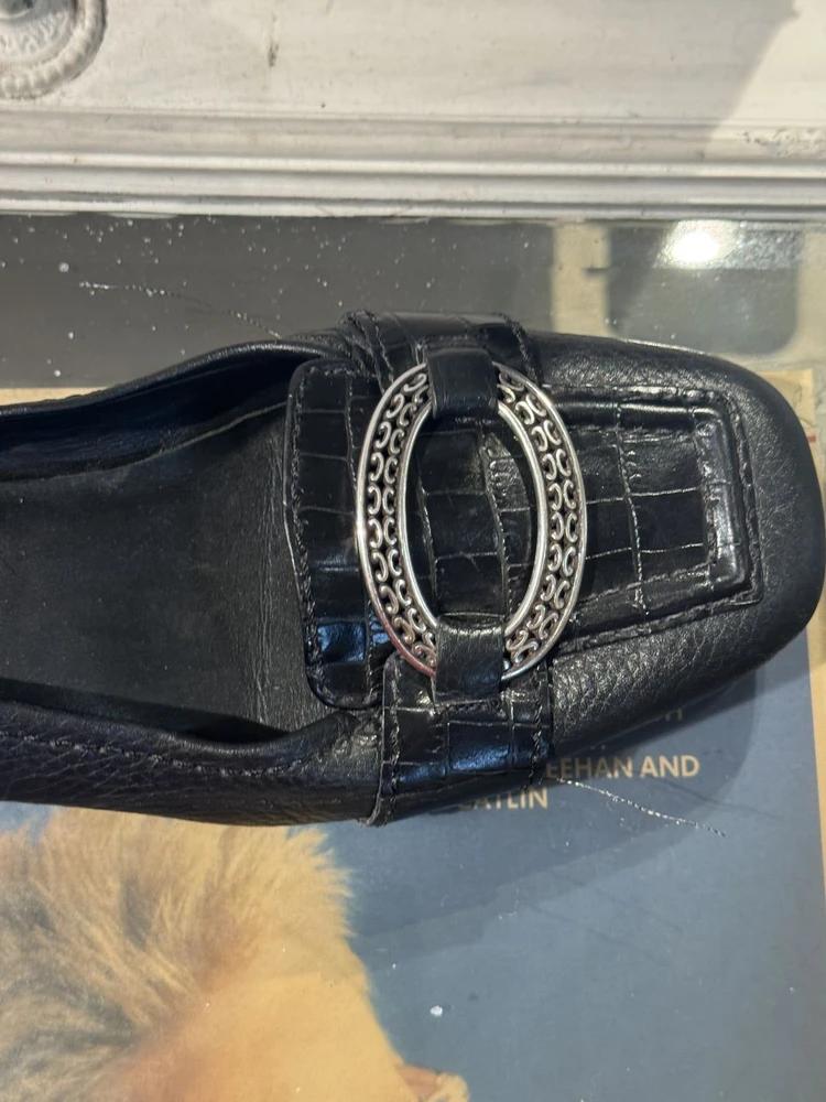 Brighton black leather loafers 9