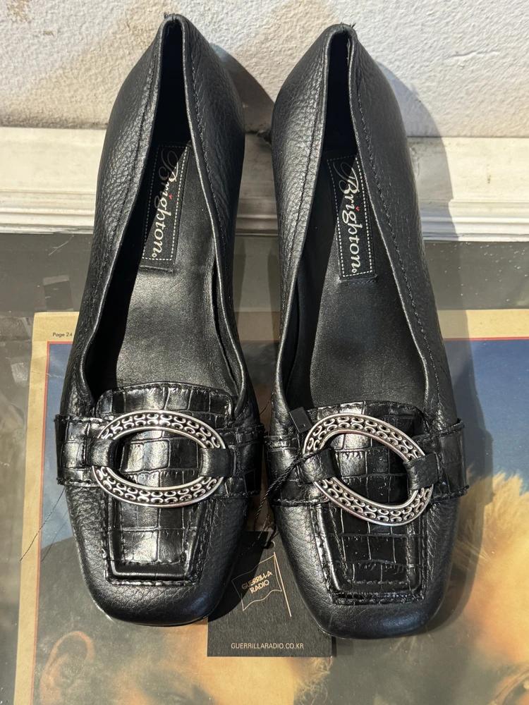 Brighton black leather loafers 3