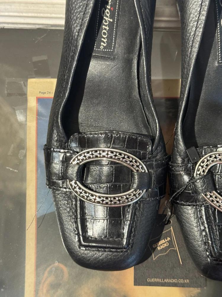 Brighton black leather loafers 5