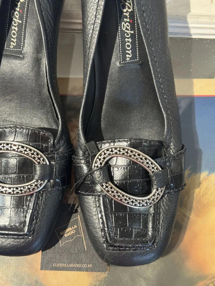 Brighton black leather loafers 6