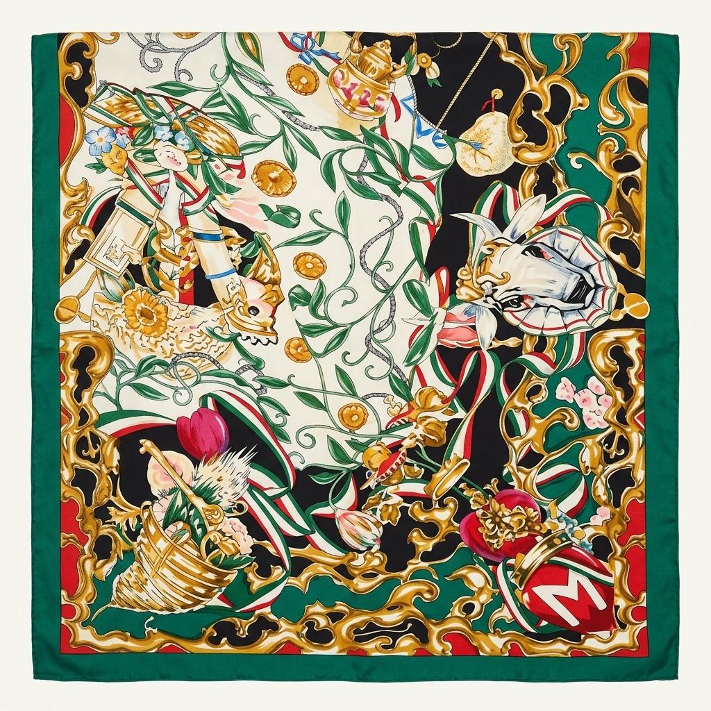 Moschinno colorful scarf 1