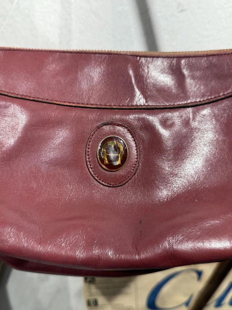 Aigner wine crescent crossbody bag 6