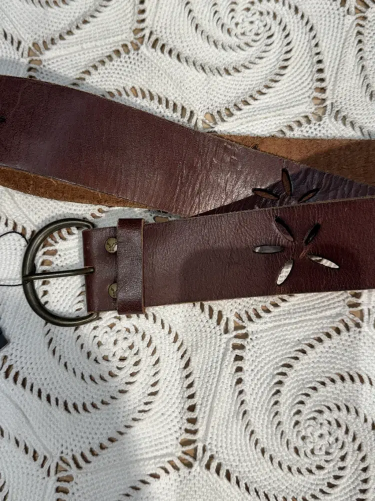 Brown cut-out belt 3
