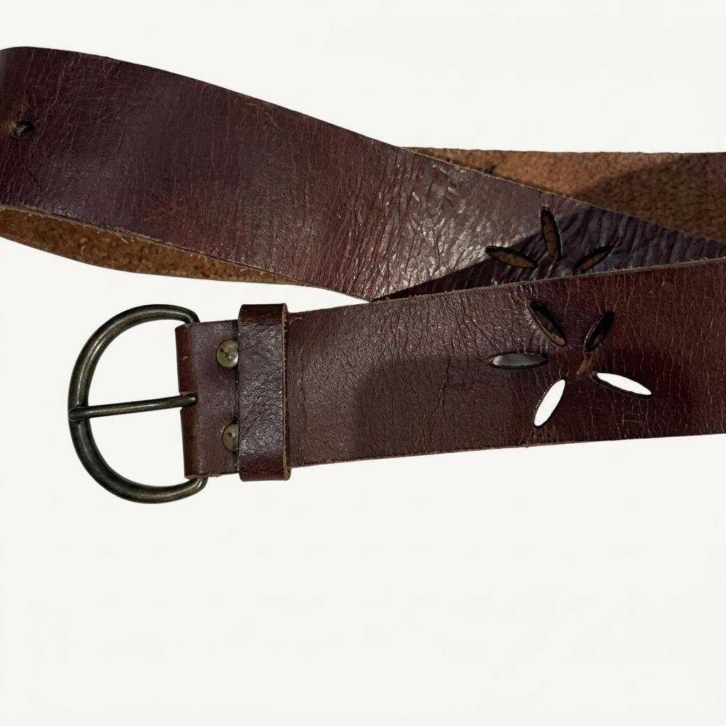 Brown cut-out belt 1