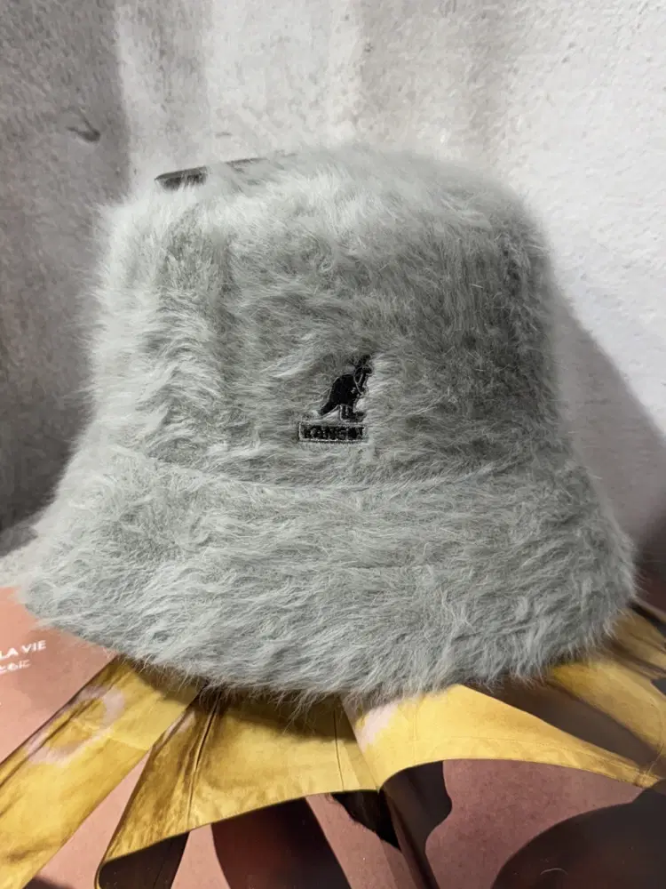 Kangol light gray angora hat_to 3