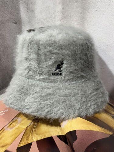 Kangol light gray angora hat_to 8