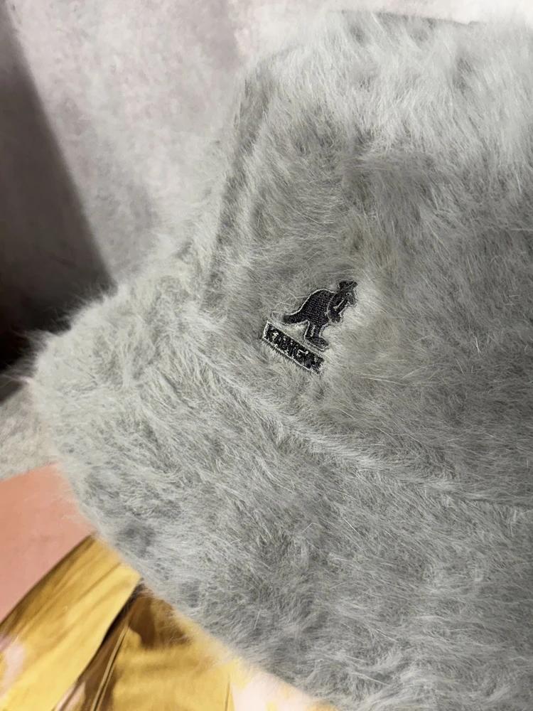 Kangol light gray angora hat_to 5