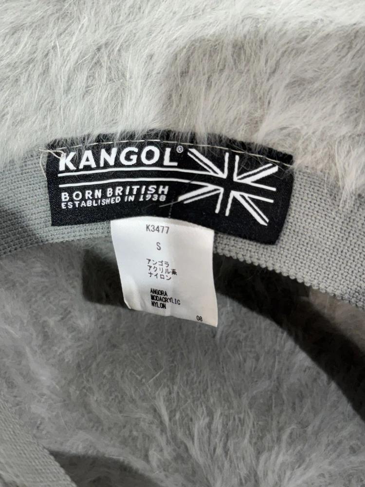 Kangol light gray angora hat_to 7