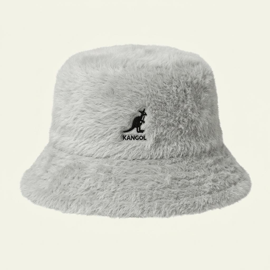 Kangol light gray angora hat_to 1