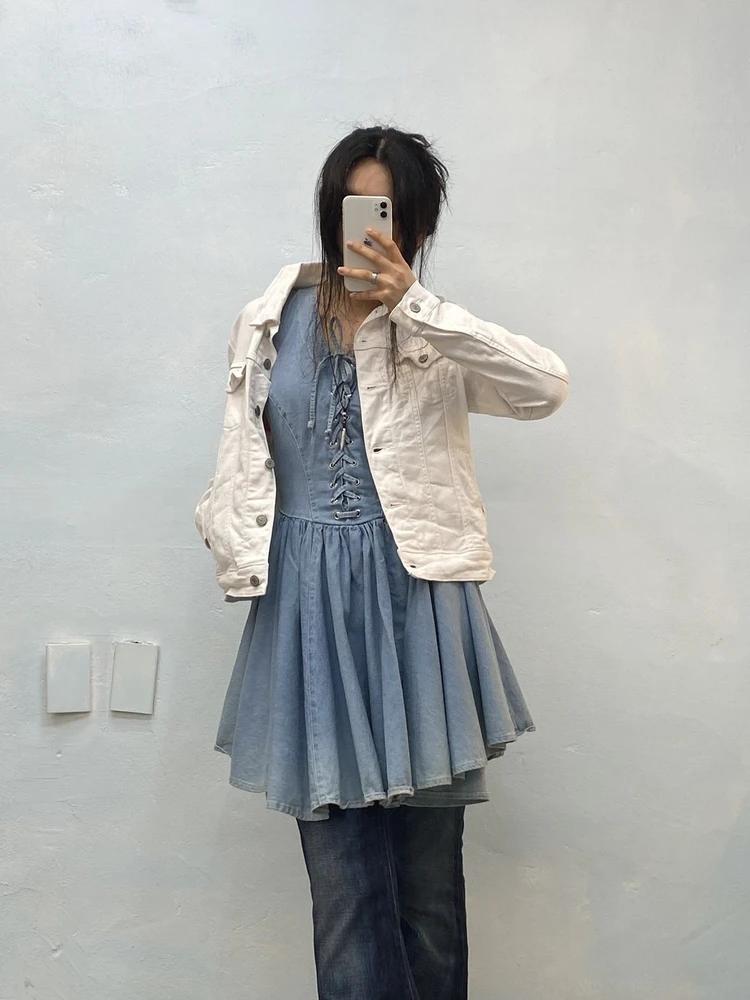 Ragazza light blue corset style denim dress* 5