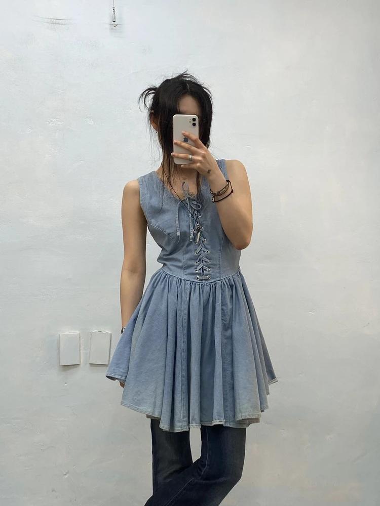 Ragazza light blue corset style denim dress* 3