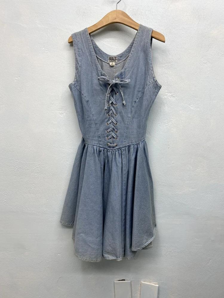 Ragazza light blue corset style denim dress* 7