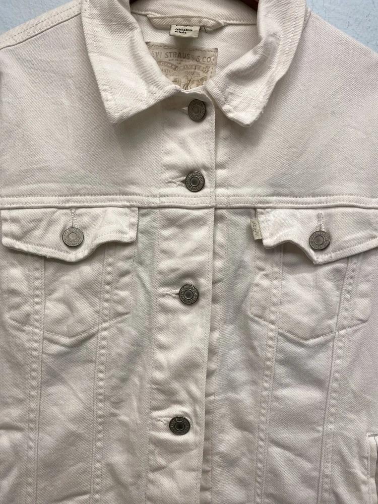 Levi Strauss & Co white denim jacket* 7