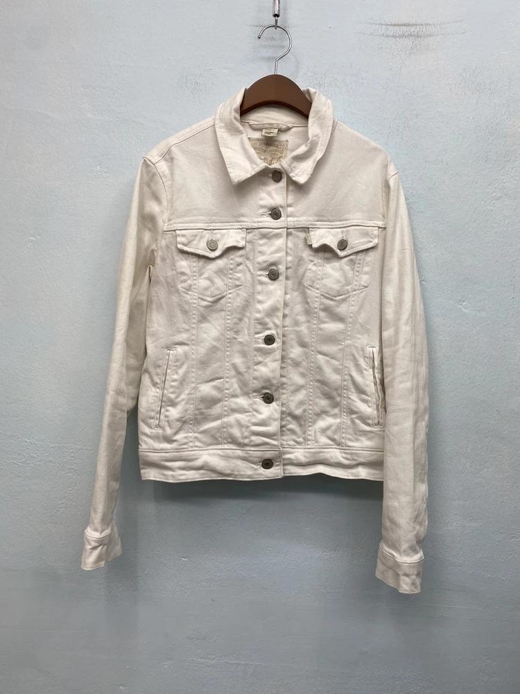Levi Strauss & Co white denim jacket* 6