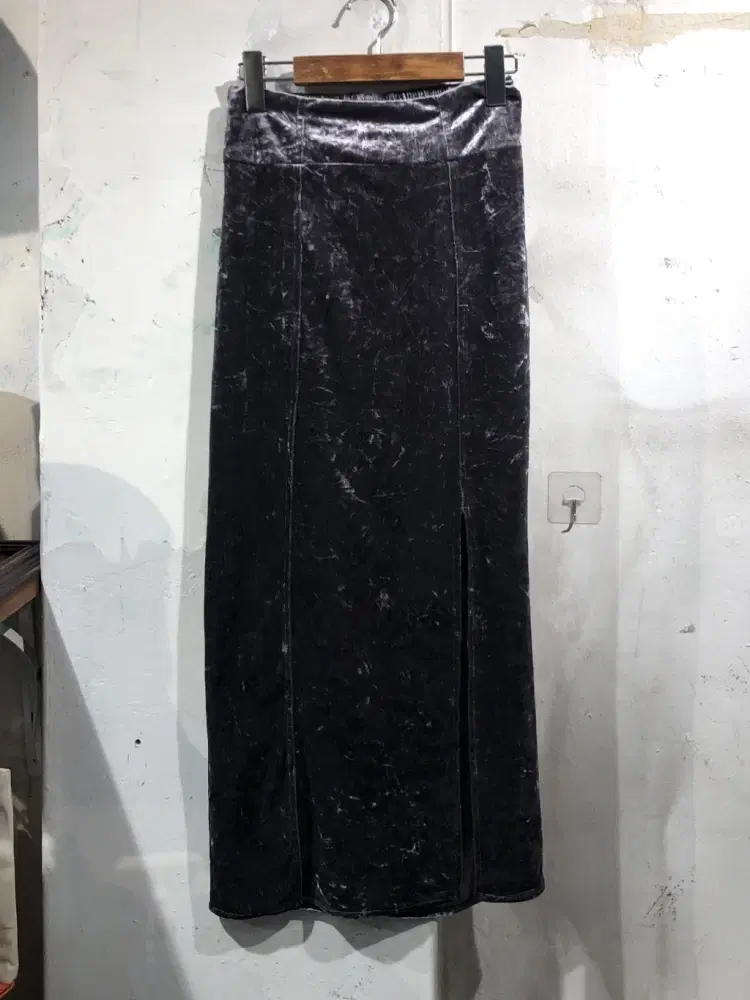 Purple gray long skirt +to 6