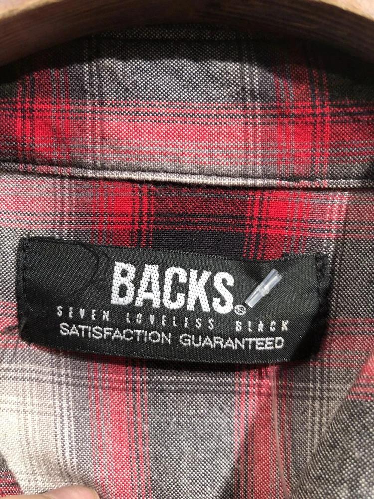 Red&black cut-off hem check shirt dress +to 8