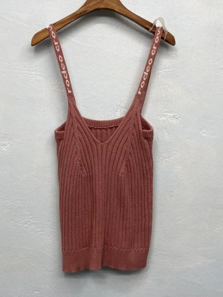 Rodeo Crowns pink knitted sleeveless top* 3