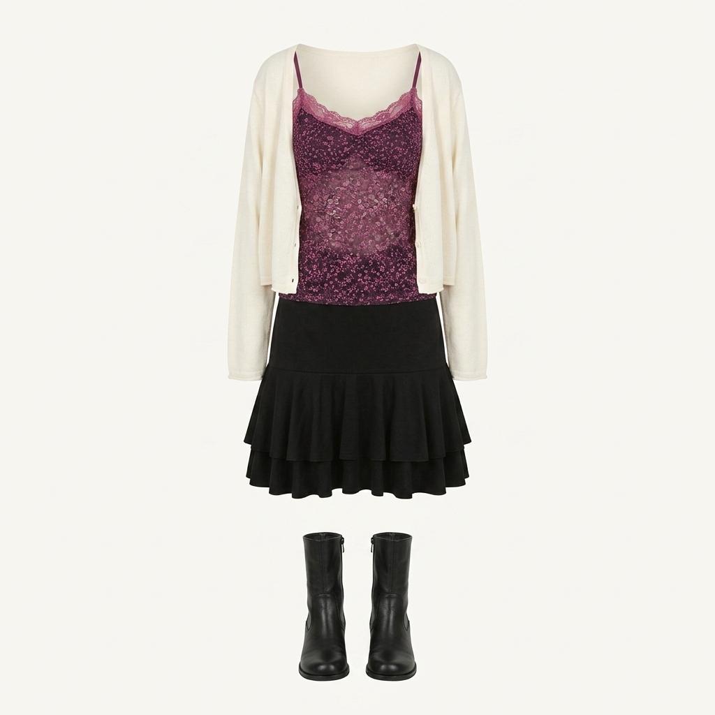 Cream cardigan* 1